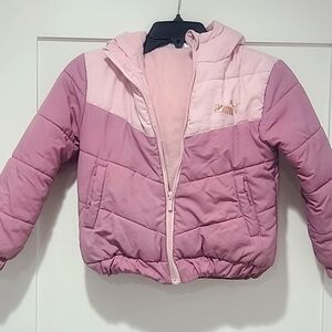 💜Girls Puma Winter Puffer Jacket, size 6/7💜